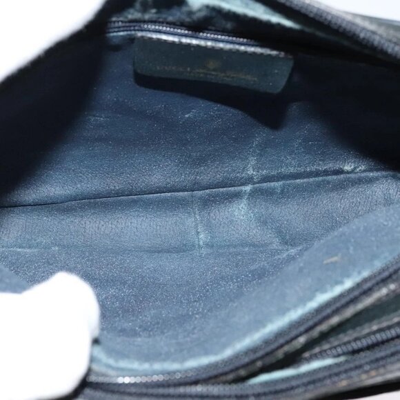 GUCCI GG Supreme Sherry Line Shoulder Bag PVC Navy Gold - Picture 12 of 15